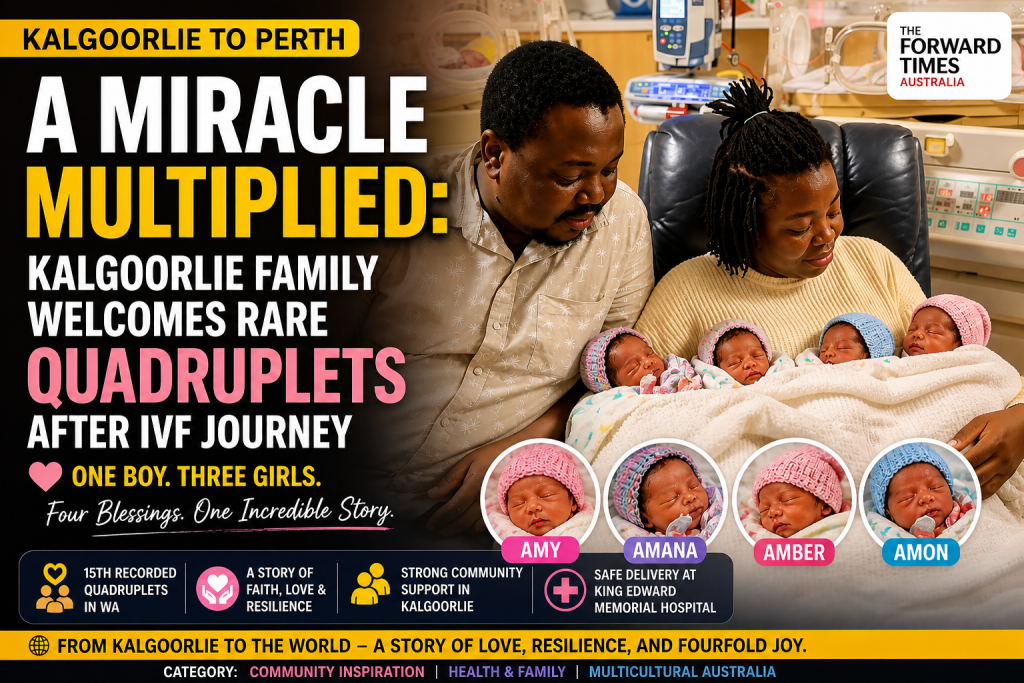 A Miracle Multiplied: Kalgoorlie Family Welcomes Rare Quadruplets After IVF Journey